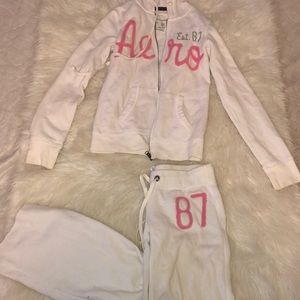 White Aero Sweat suit
